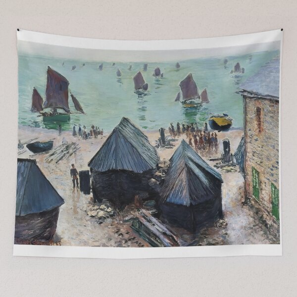 Item preview, The Departure of the Boats Etretat   1885 by Claude Monet  designed and sold by GabyddAlessandr.