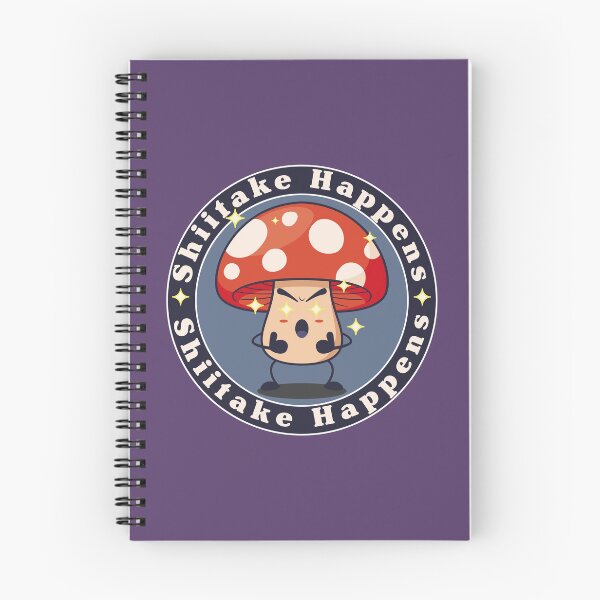 Item preview, Shiitake Happens - Funny Round Mushroom designed and sold by Milena R..