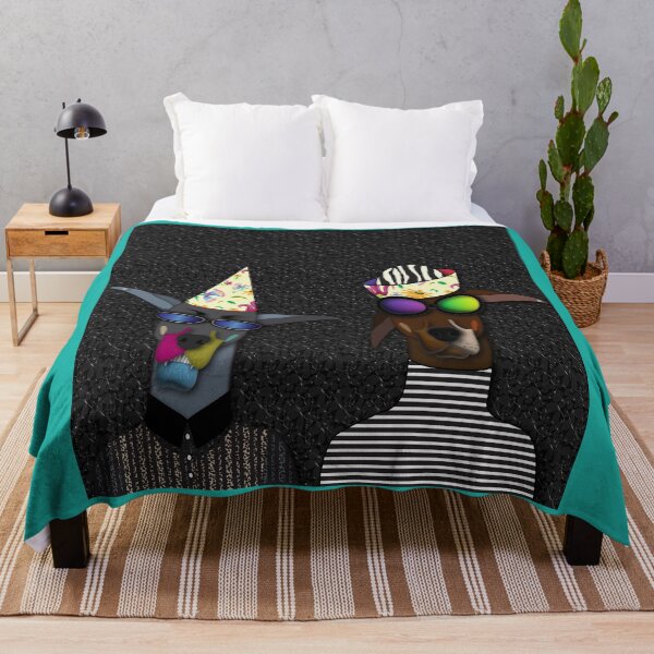 Item preview, "Party Dobermans – Stylish Dog Duo in Shades & Prints" designed and sold by KeithAlexander.