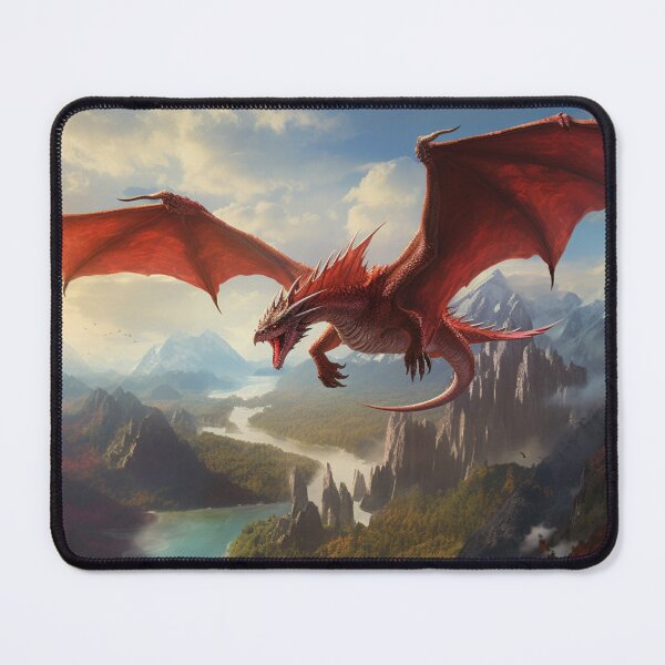 Item preview, The Legendary Red Dragon Mountains designed and sold by GrinGalore.