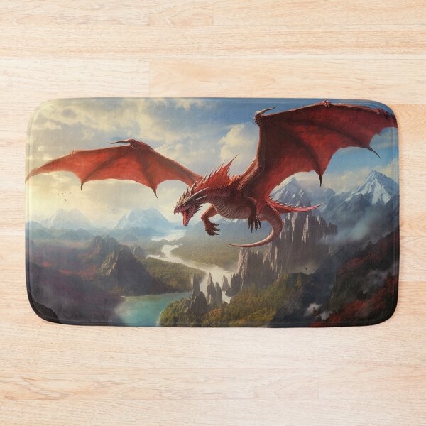 Item preview, The Legendary Red Dragon Mountains designed and sold by GrinGalore.