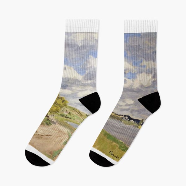 Item preview, The Estuary of the Siene   1868 by Claude Monet  designed and sold by GabyddAlessandr.