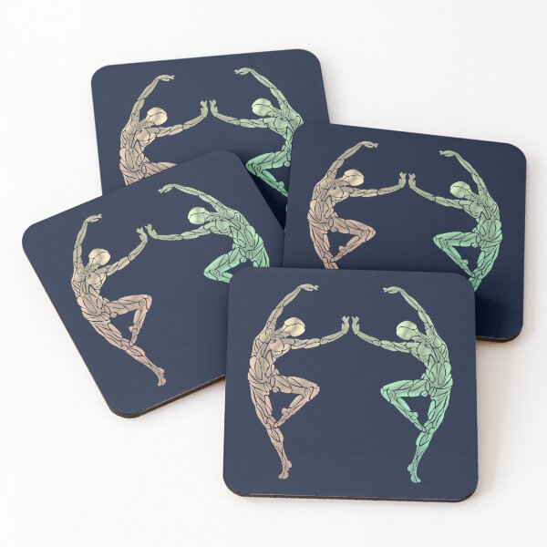 Item preview, Dancer No.14 * Pastel Duo Ballet Dancers designed and sold by danceink.