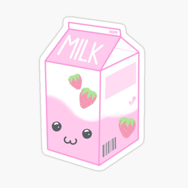 Item preview, Kawaii Strawberry Milk designed and sold by Mallow-Pattern.