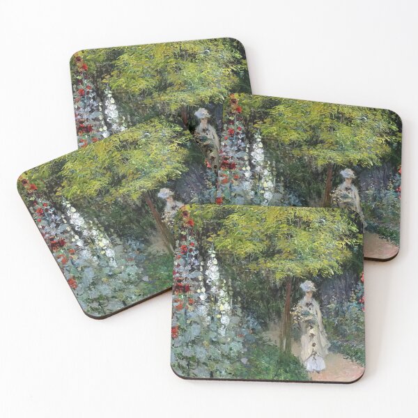 Item preview, The Garden Hollyhocks   1877 by Claude Monet  designed and sold by GabyddAlessandr.