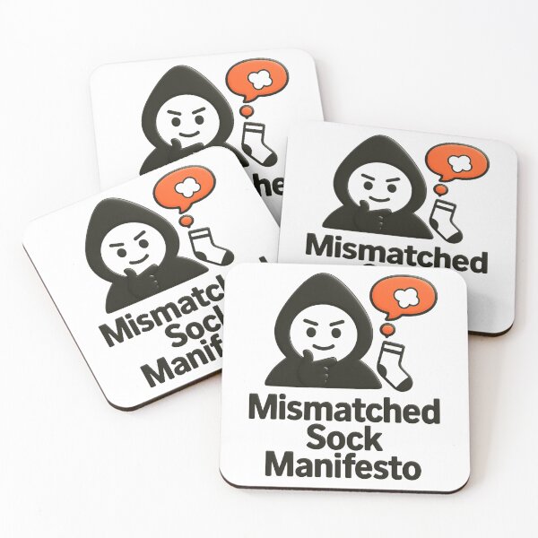 Item preview,  Mismatched Sock Manifesto™ - Soft Protest in Cotton Form designed and sold by SoftRageFactory™.