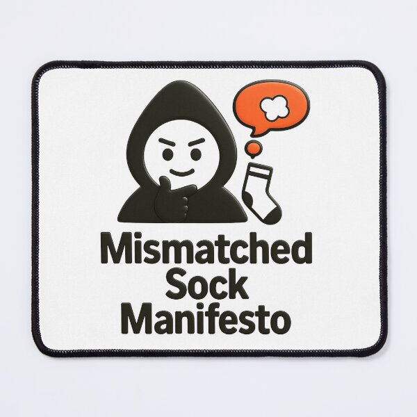 Item preview, Mismatched Sock Manifesto™ - Soft Protest in Cotton Form designed and sold by SoftRageFactory™.