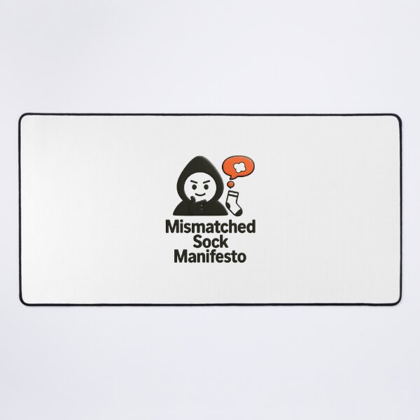 Item preview, Mismatched Sock Manifesto™ - Soft Protest in Cotton Form designed and sold by SoftRageFactory™.