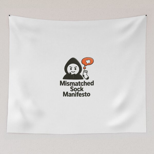 Item preview,  Mismatched Sock Manifesto™ - Soft Protest in Cotton Form designed and sold by SoftRageFactory™.