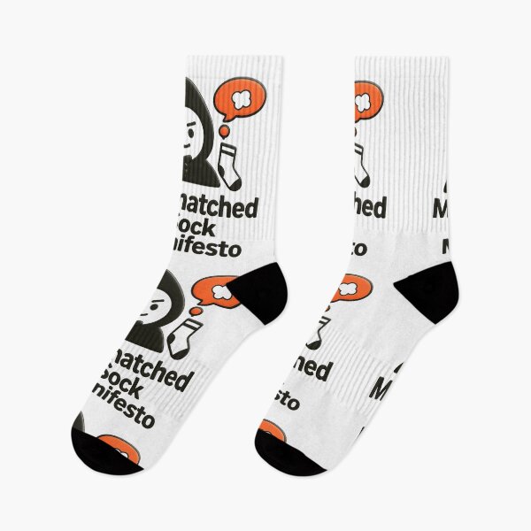Item preview,  Mismatched Sock Manifesto™ - Soft Protest in Cotton Form designed and sold by SoftRageFactory™.