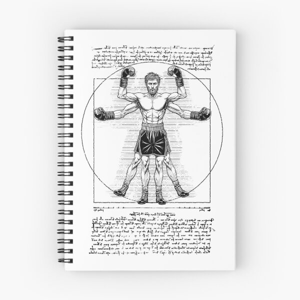 Item preview, Boxer Boxing Gym Vitruvian Man Leonardo Da Vinci Pugilist designed and sold by GrandeDuc.