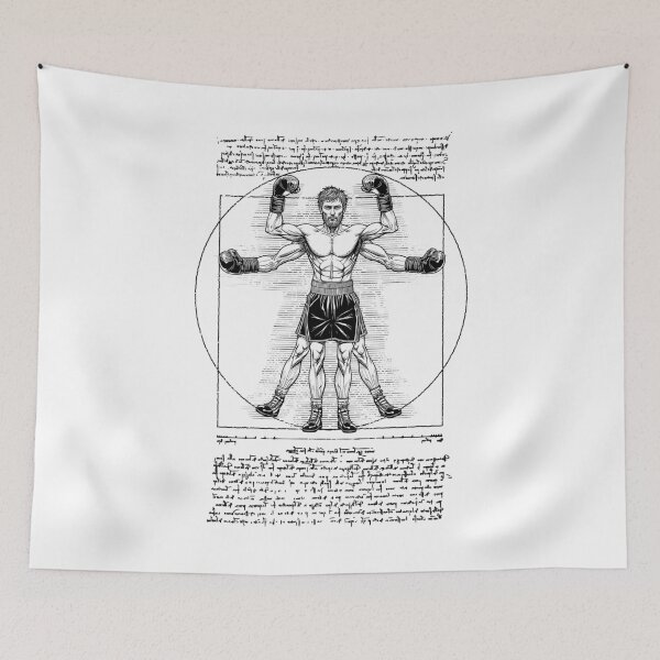 Item preview, Boxer Boxing Gym Vitruvian Man Leonardo Da Vinci Pugilist designed and sold by GrandeDuc.