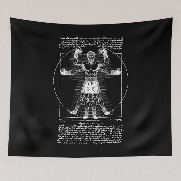 Item preview, Boxer Boxing Gym Vitruvian Man Leonardo Da Vinci Pugilist designed and sold by GrandeDuc.