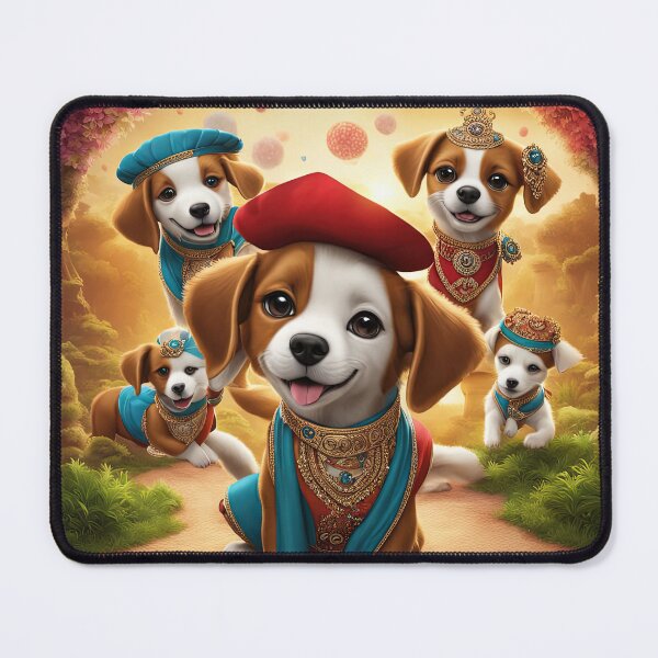 Item preview, Folk Art Bollywood Puppy  designed and sold by Colin Bentham.