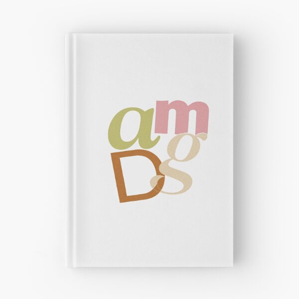 Item preview, Ad Majorem Dei Gloriam (amdg) Catholic trendy typography  designed and sold by mango morning.