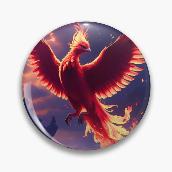 Item preview, Phoenix Rising From Ashes - symbol of rebirth transformation and renewal by destruction designed and sold by RabbitHoleThings.