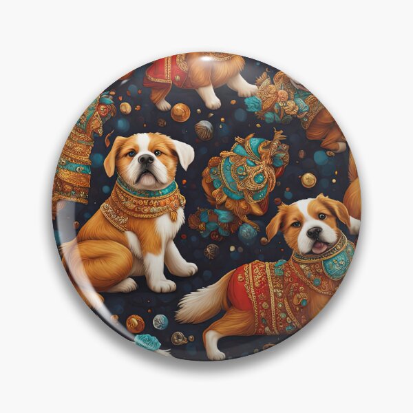 Item preview, Folk Art Bollywood Puppy  designed and sold by Colin Bentham.
