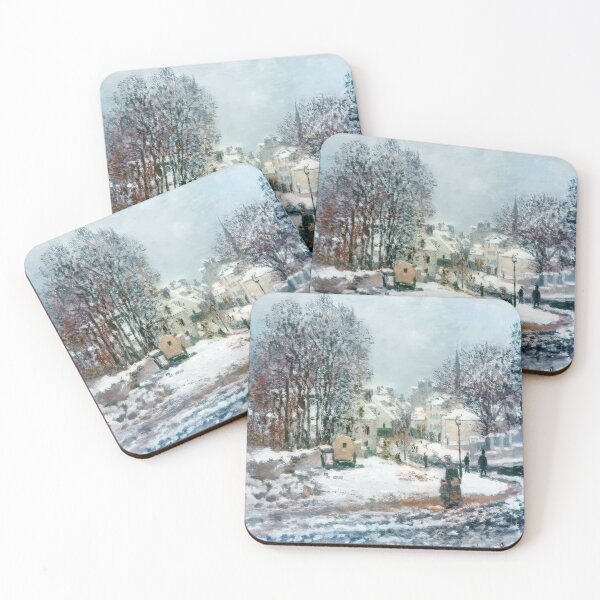 Item preview, The Grand Street Entering to Argenteuil Winter   1885 by Claude Monet  designed and sold by GabyddAlessandr.