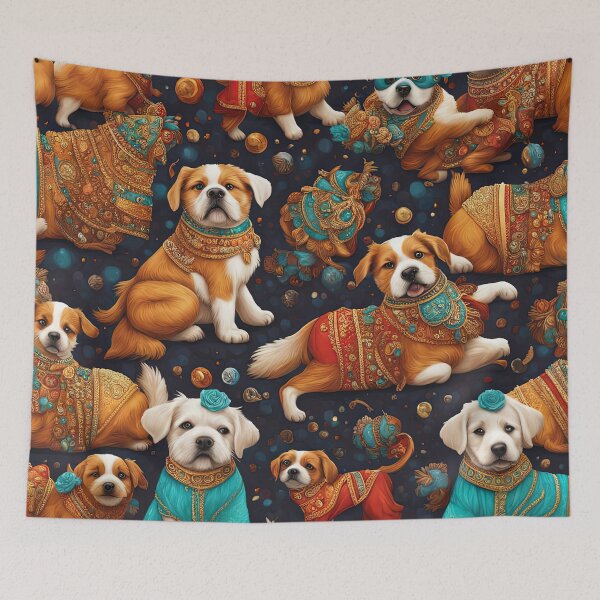 Item preview, Folk Art Bollywood Puppy  designed and sold by Colin Bentham.