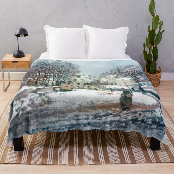 Item preview, The Grand Street Entering to Argenteuil Winter 1885 by Claude Monet designed and sold by GabyddAlessandr.