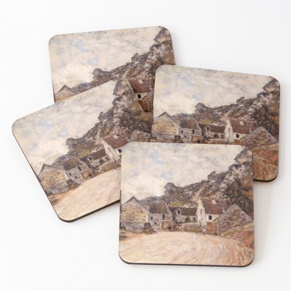 Item preview, The Hamlet of Chantemesie at the Foot of the Rock   1880 by Claude Monet  designed and sold by GabyddAlessandr.
