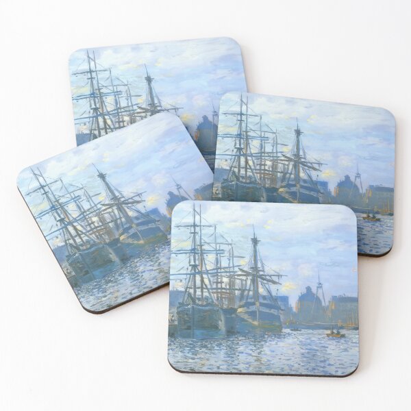 Item preview, The Havre the trade bassin   1874 by Claude Monet  designed and sold by GabyddAlessandr.