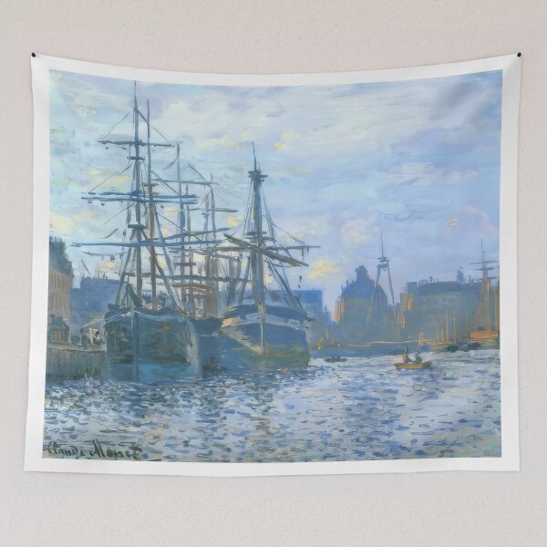 Item preview, The Havre the trade bassin   1874 by Claude Monet  designed and sold by GabyddAlessandr.