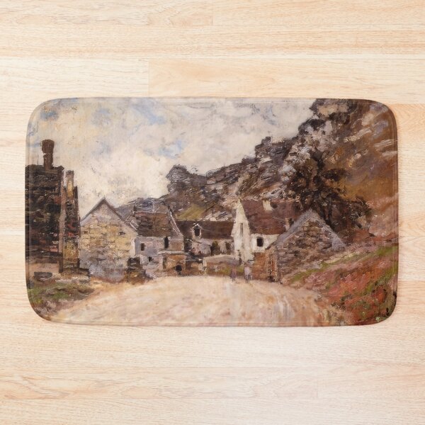 Item preview, The Hamlet of Chantemesie at the Foot of the Rock   1880 by Claude Monet  designed and sold by GabyddAlessandr.