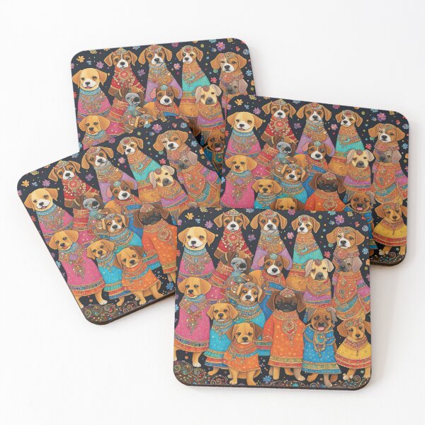 Item preview, Folk Art Bollywood Puppy  designed and sold by Colin Bentham.