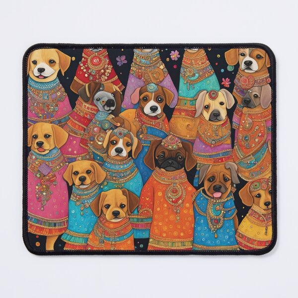 Item preview, Folk Art Bollywood Puppy  designed and sold by Colin Bentham.