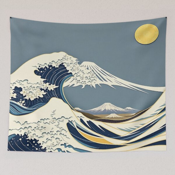 Item preview, Fuji Pixelated – Ukiyo-e Reloaded. designed and sold by Ralek.