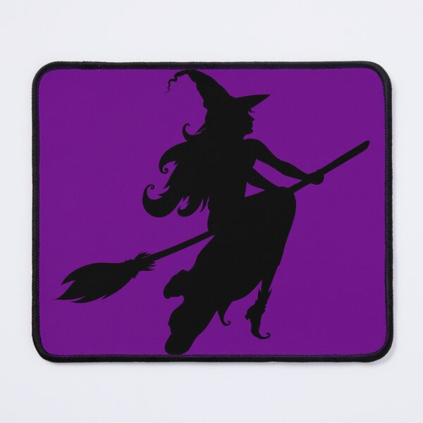 Item preview, Witch Flying On A Broomstick - silhouette of pretty witch designed and sold by RabbitHoleThings.