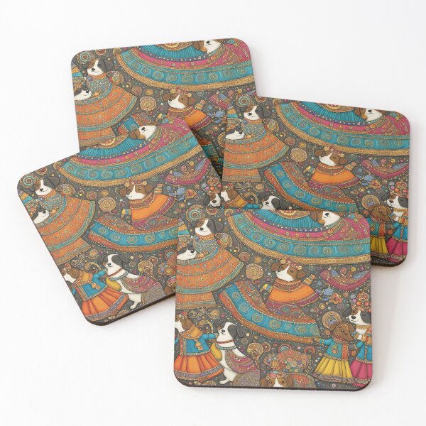 Item preview, Folk Art Bollywood Puppy  designed and sold by Colin Bentham.