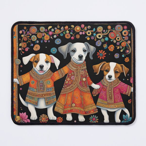 Item preview, Folk Art Bollywood Puppy  designed and sold by Colin Bentham.