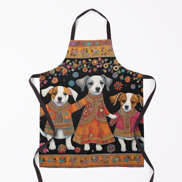 Item preview, Folk Art Bollywood Puppy designed and sold by Colin Bentham.