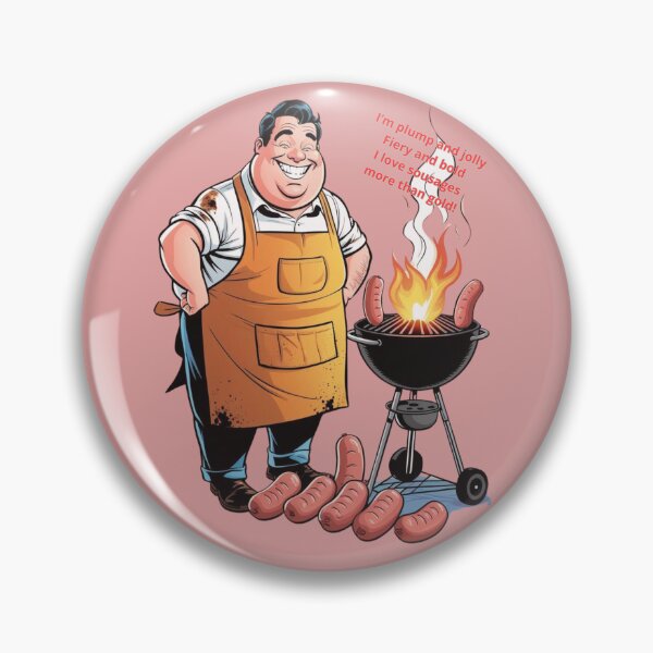 Item preview, Man and grill designed and sold by Freeform Flow by Caroline.