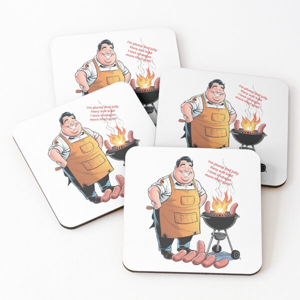 Item preview, Man and grill designed and sold by Freeform Flow by Caroline.