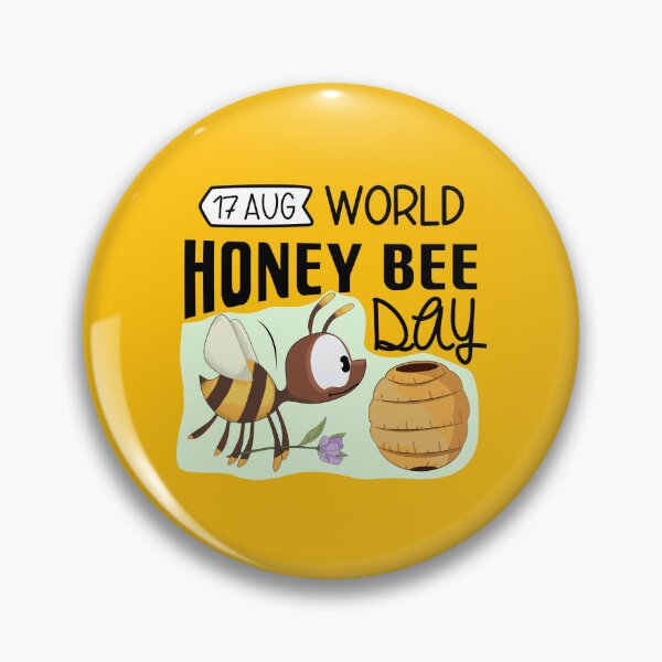 Item preview, 17 Aug World Honey Bee Day - Wacky Holidays  designed and sold by ChemicalXShop.