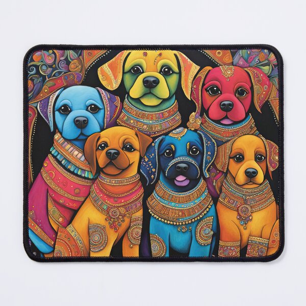 Item preview, Folk Art Bollywood Puppy  designed and sold by Colin Bentham.