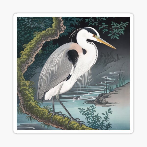 Item preview, Heron Painting by Ohara Koson  designed and sold by Tamas Das.