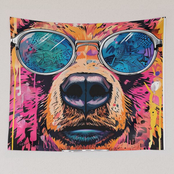 Item preview, Cool Bear with Beer Pop Art designed and sold by paulrommer.