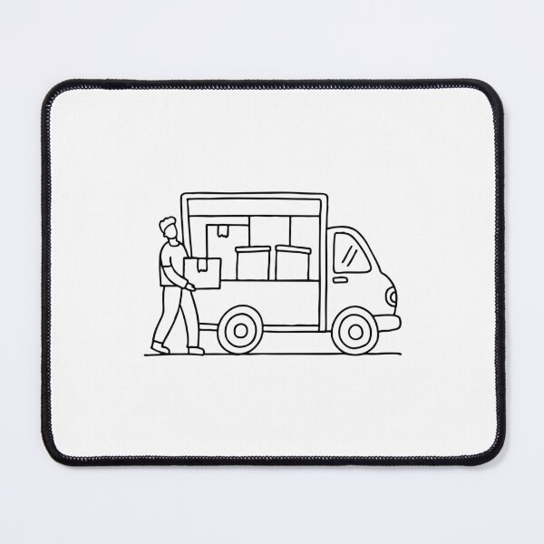 Item preview, Person packing boxes and loading them into a moving truck, preparing to relocate designed and sold by rasagamastore.