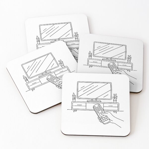 Item preview, Hand holding a TV remote, clicking through channels in a living room designed and sold by rasagamastore.