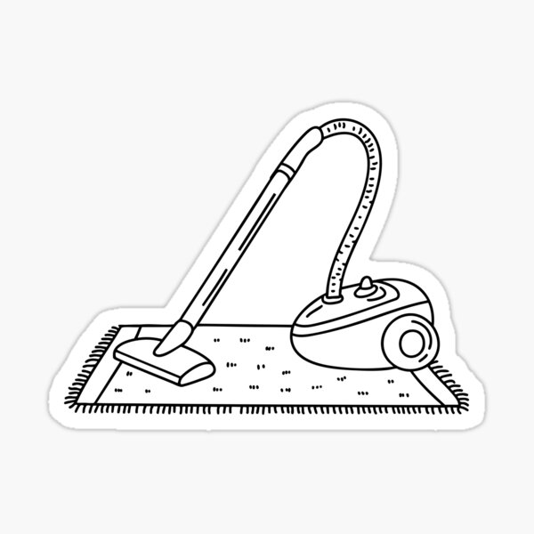 Item preview, Vacuum removing dust from carpet designed and sold by rasagamastore.
