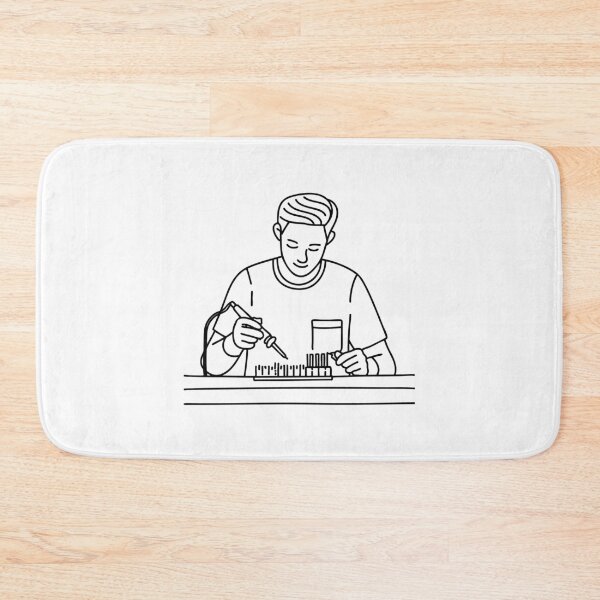 Item preview, Technician soldering wires on circuit board designed and sold by rasagamastore.