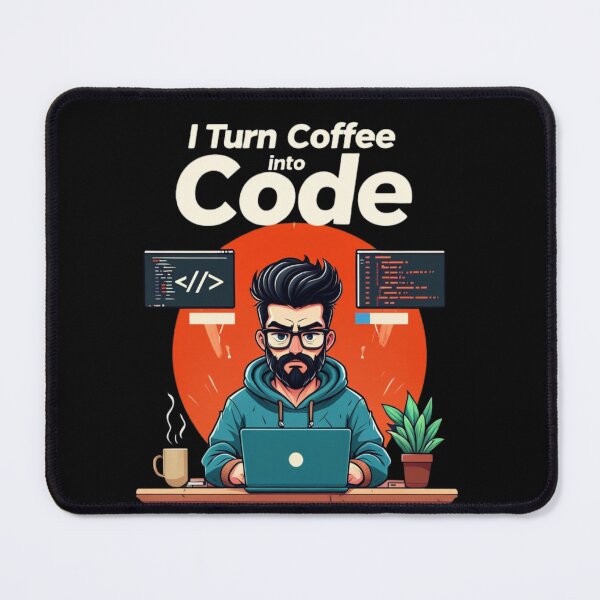Item preview, I Turn Coffee Into Code – Programmer Developer Humor Graphic designed and sold by Motif Store.