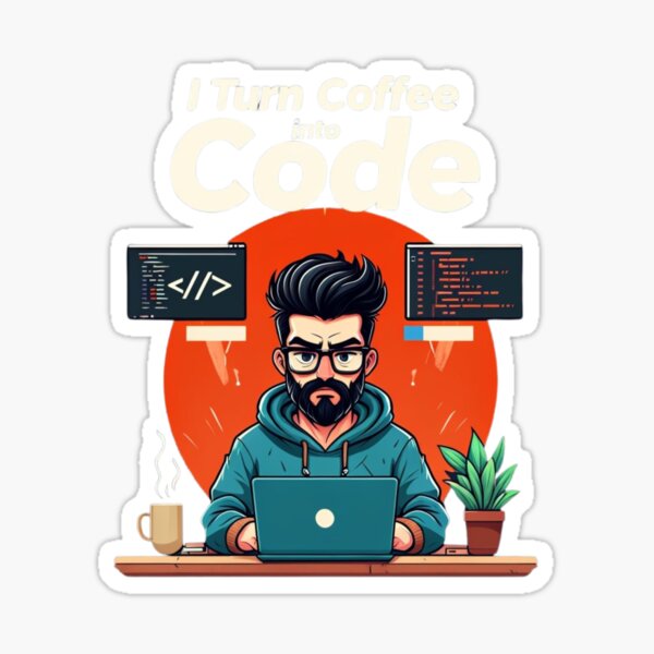 Artikel-Vorschau von Ich verwandle Kaffee in Code – Programmierer-Entwickler-Humor-Grafik, designt und verkauft von Motif Store.