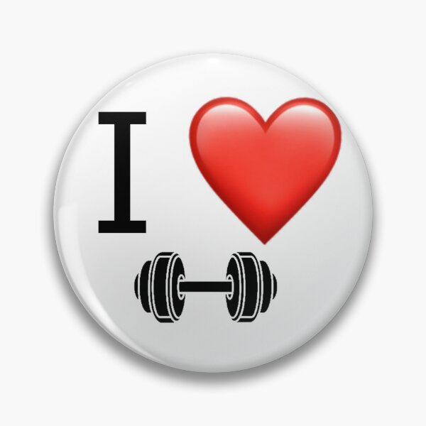 Item preview, I love dumbbell funny t shirt  designed and sold by Pixomadesigns.