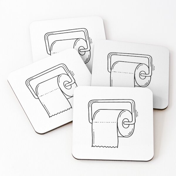 Item preview, Toilet paper roll mounted on wall inside restroom stall designed and sold by rasagamastore.