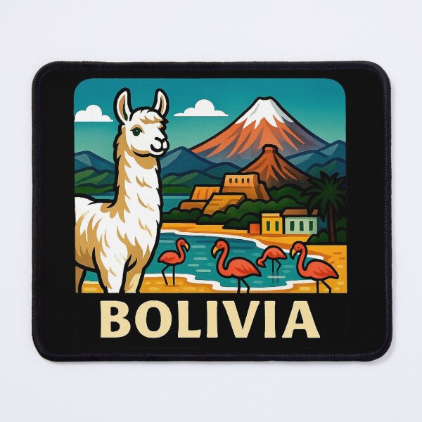 Item preview, Bolivia - Salar de Uyuni, Llama & Flamingos designed and sold by Myra365Art.